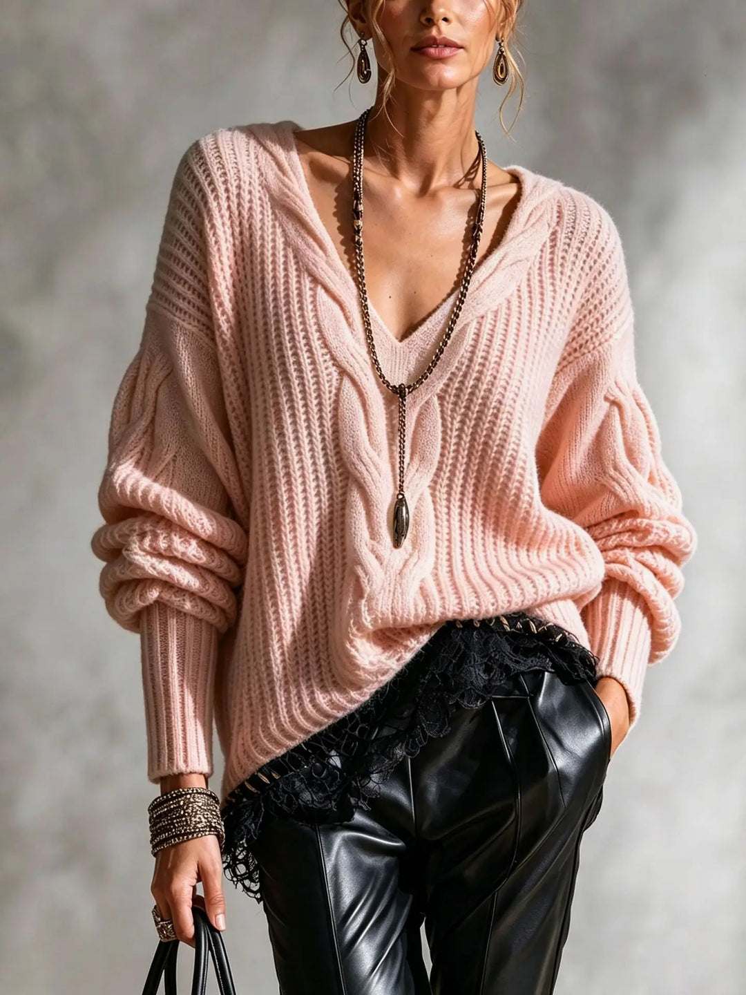 Lior Cable Knit Sweater