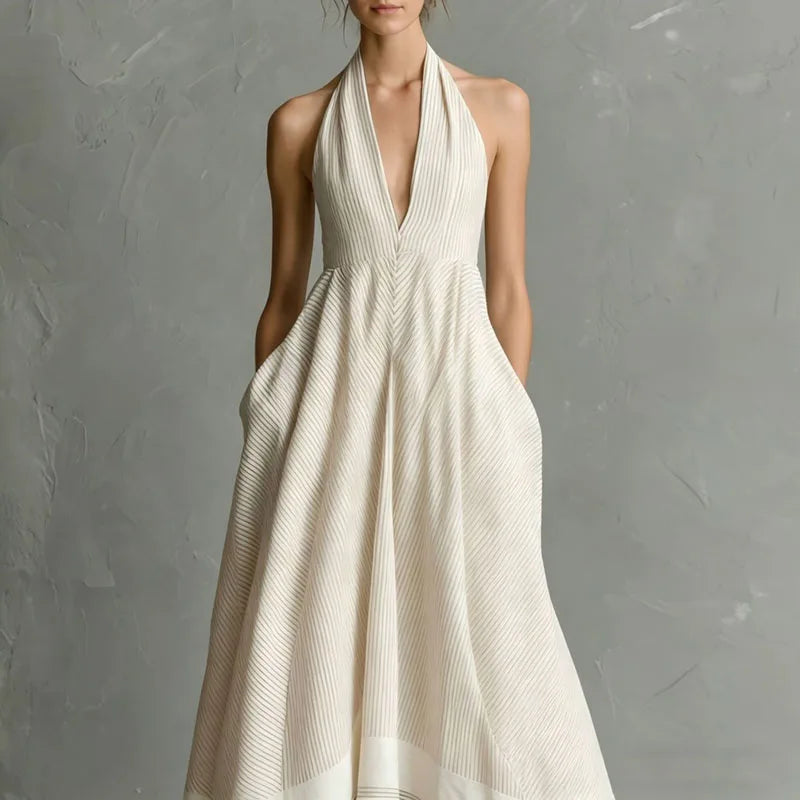 Leonilda Halter Maxi Dress
