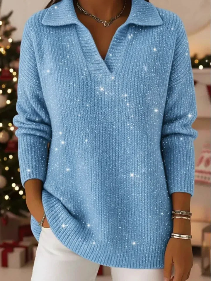 Marina Sequined Pullover Sweater