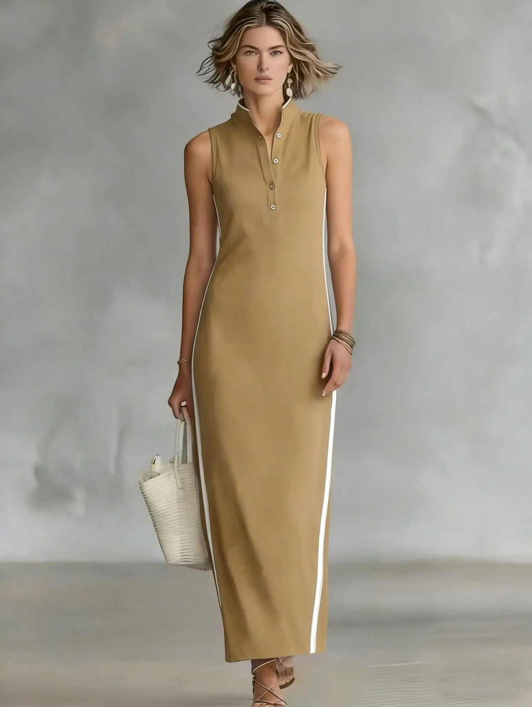 Amaris Sophisticated Minimalist Long Dress