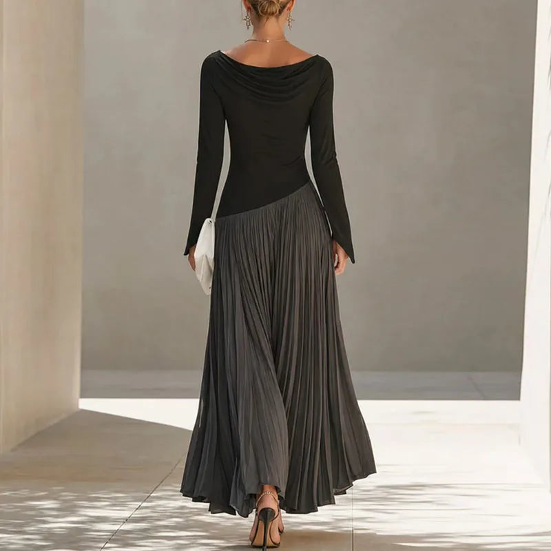 Lucia Flowing Draped Maxi Dress