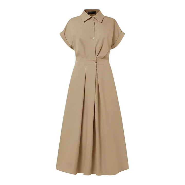Thea Relaxed Short Sleeve Midi Dress