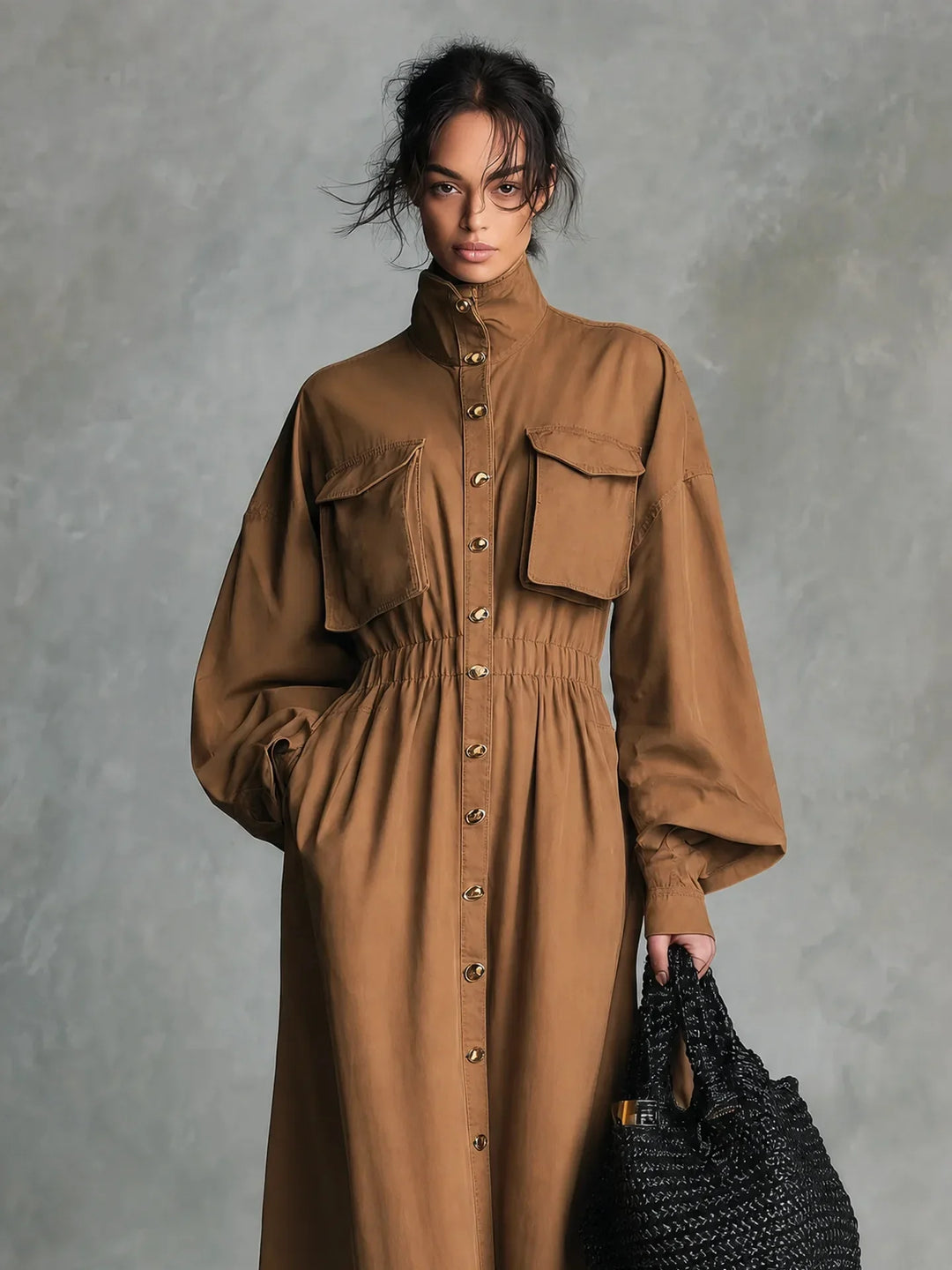 Harriet Flap Pocket Shirt Dress