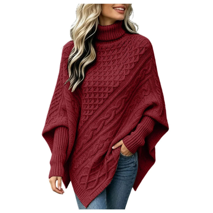 Talwyn Cable Knit Poncho