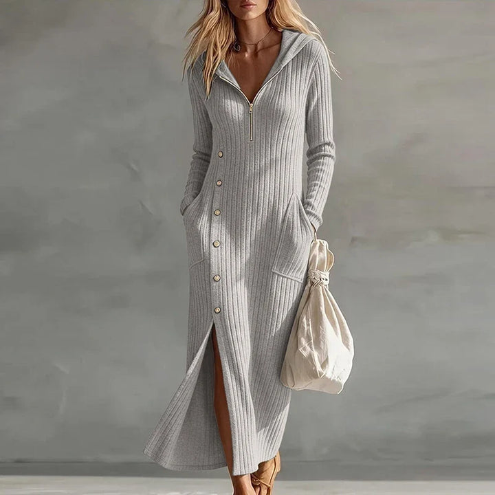 Harlowe Half Zip Hoodie Dress