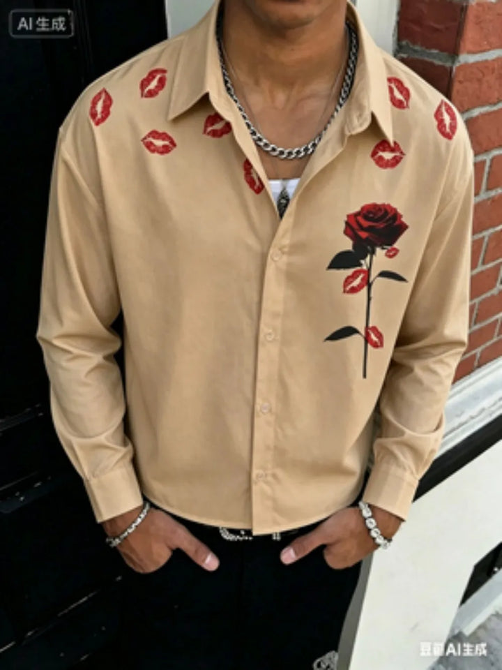 Aaron Graphic Button Front Shirt