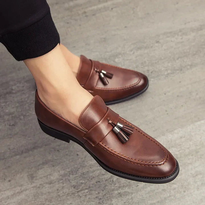 Denver Tassel Leather Loafers