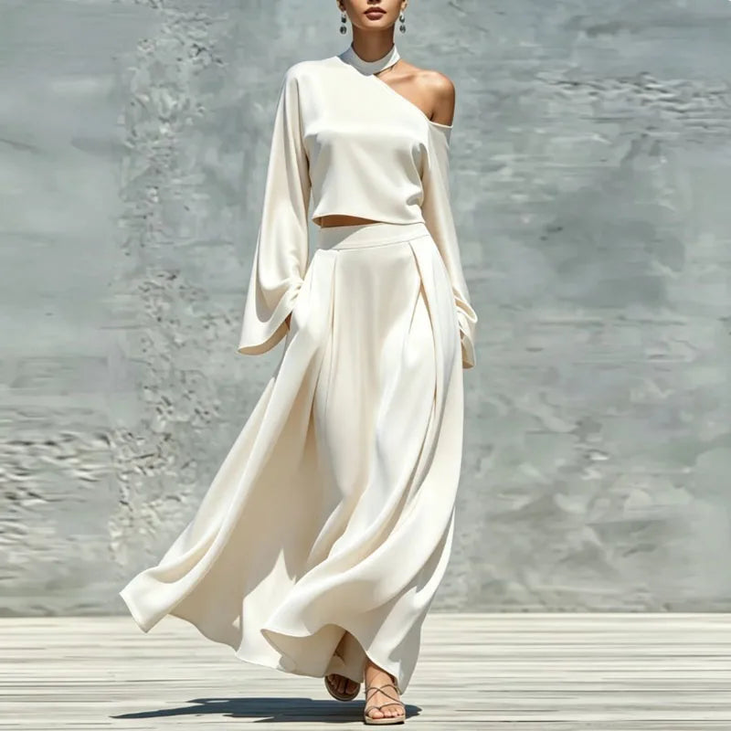 Taliyah Asymmetrical Maxi Skirt Set