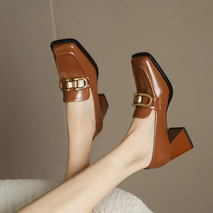 Aisha Square Toe Dress Loafers