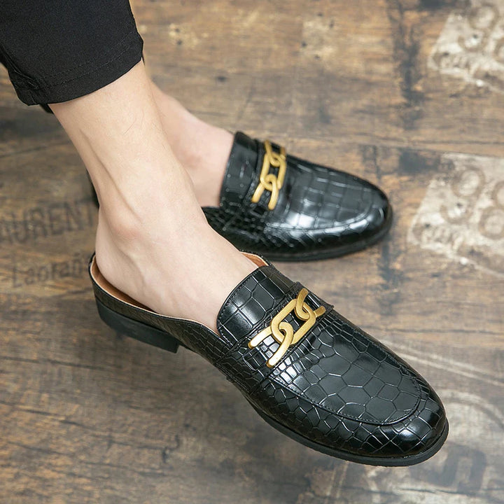 Brecken Leather Mule Loafers