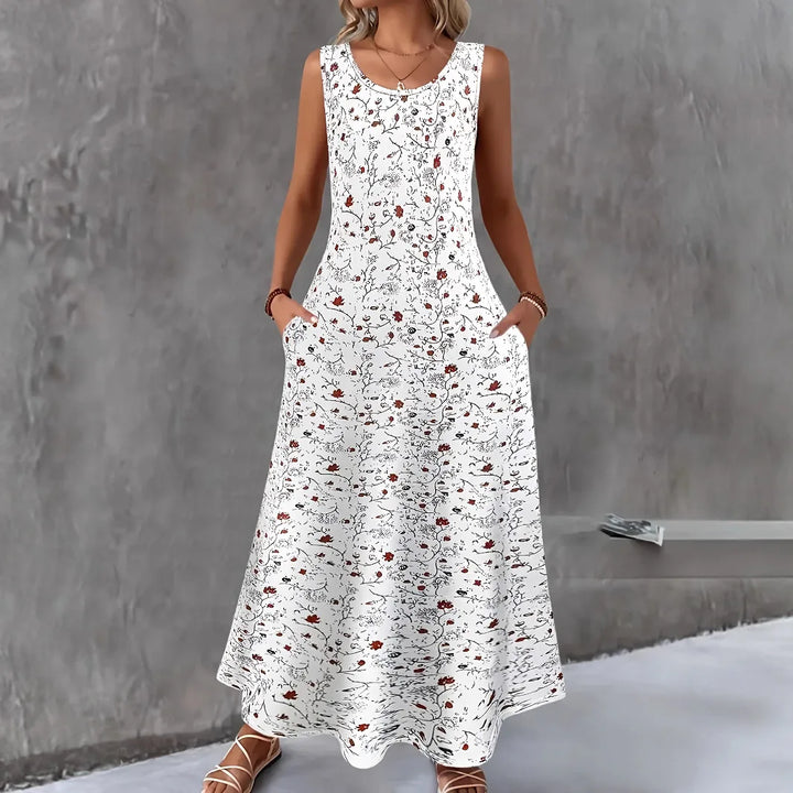 Shelby Boho Floral Pocket Maxi Dress