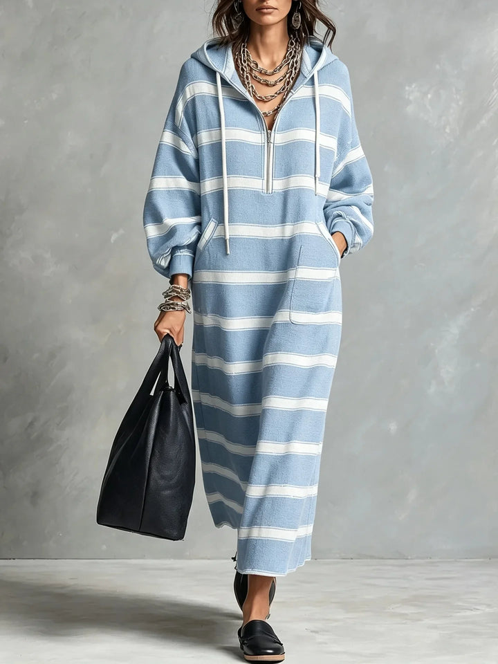 Odessa Half Zip Hoodie Dress