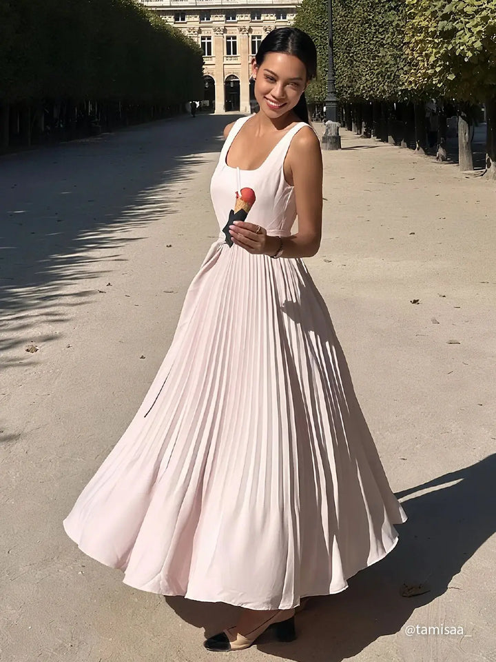 Maudeline Pleated Wedding Guest Dress