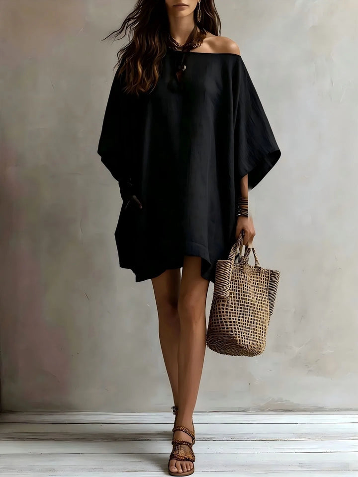 Annalise Off Shoulder Batwing Midi Dress