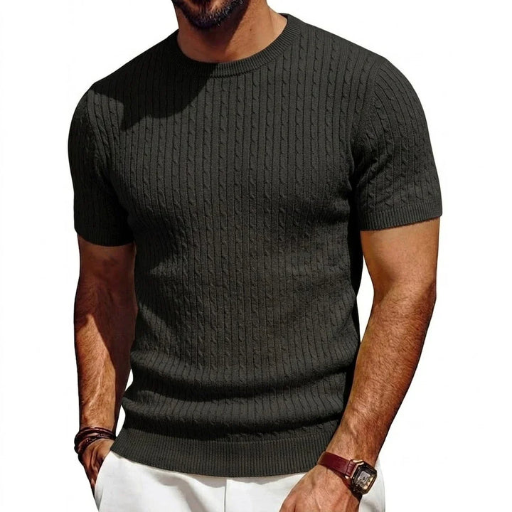 Dravin Textured Knit Crewneck Shirt