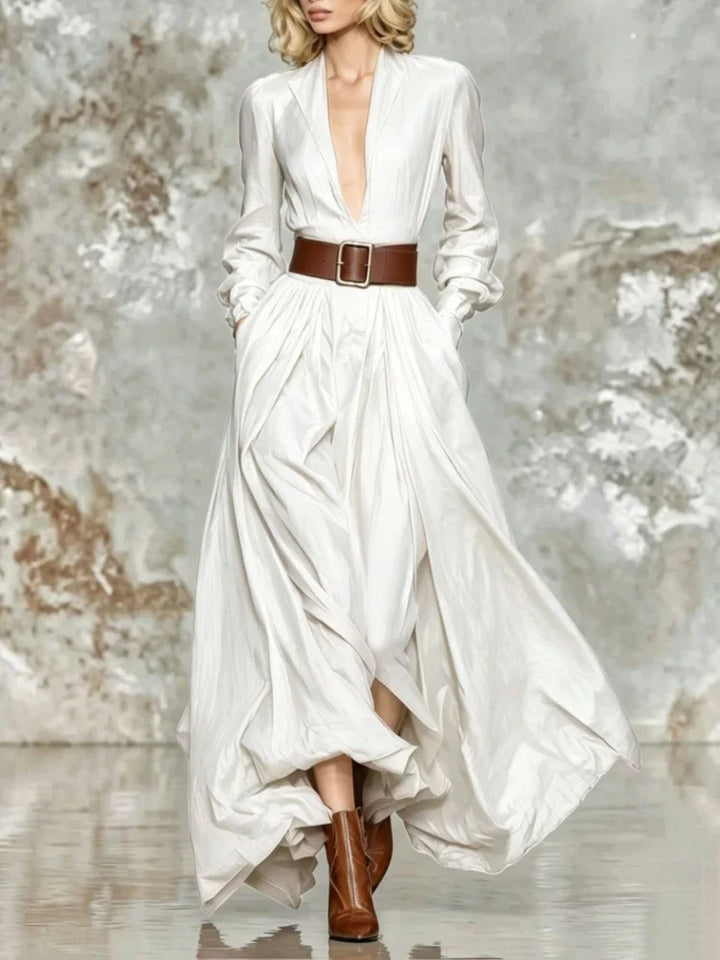 Michelle Ruched Waist Maxi Dress