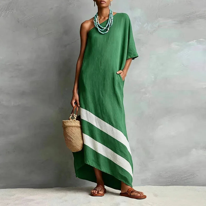 Dahlia One Shoulder Maxi Dress