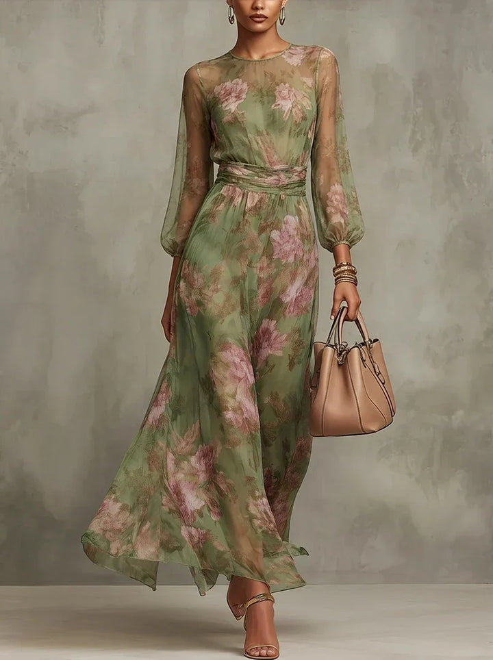 Seraphina Ruched Waist Maxi Dress