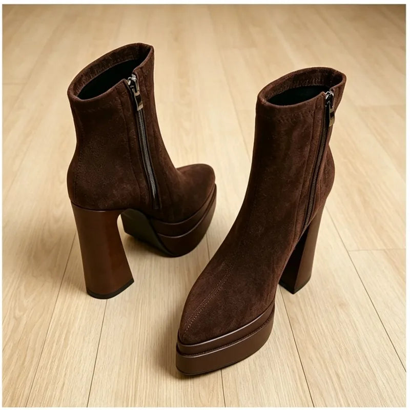 Solenne Platform Ankle Boot