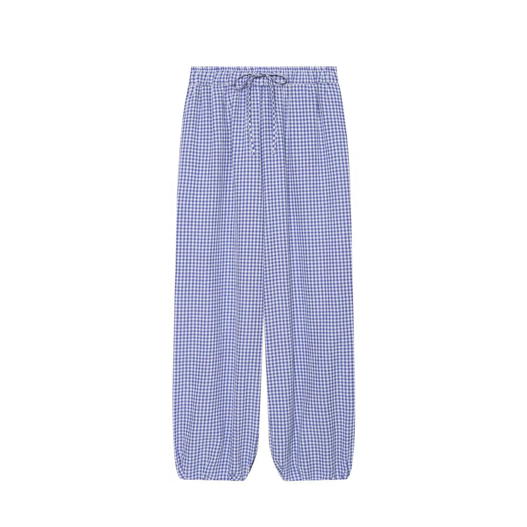 Grace Plaid Lantern Trousers