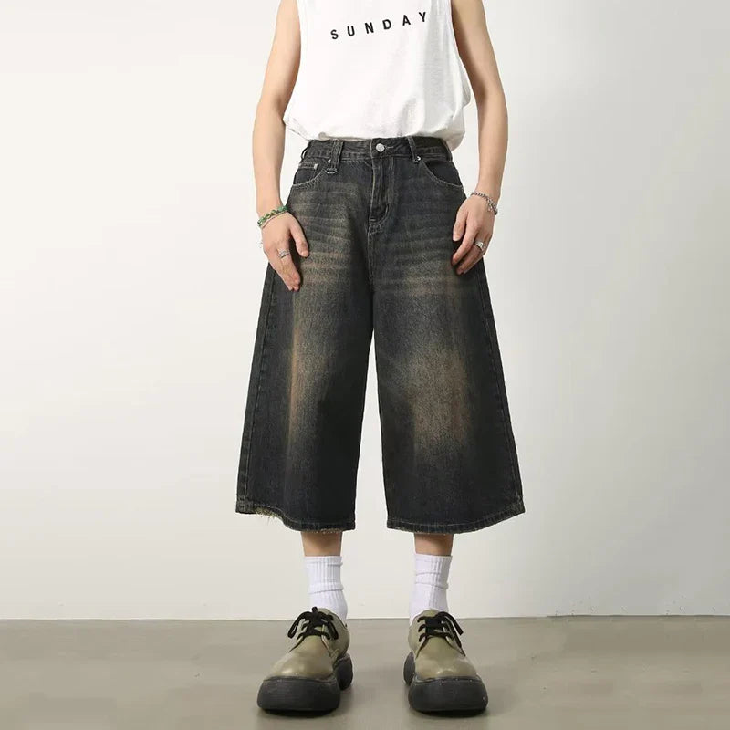 Hailey Vintage Baggy Denim Shorts