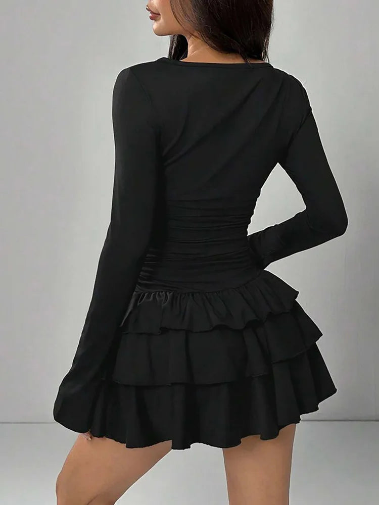 Marisette Ruched Waist Mini Dress