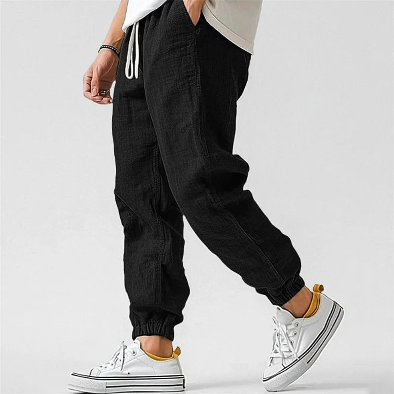 Landon Cotton Linen Jogger Pants