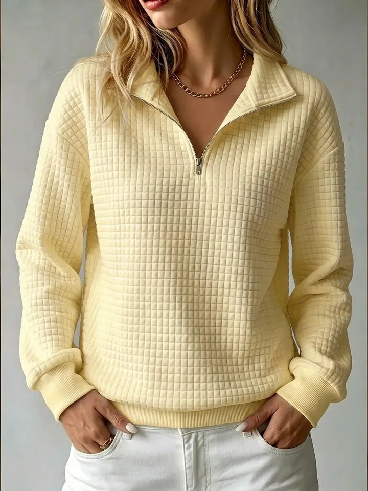 Bailey Waffle Half Zip Sweater