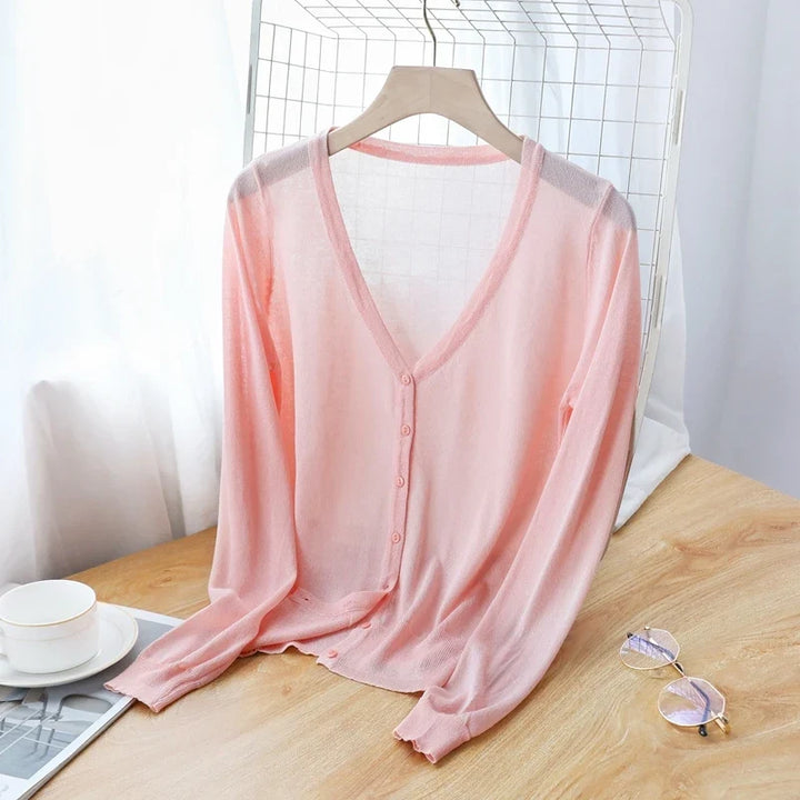 Nevaeh Ice Silk Cardigan