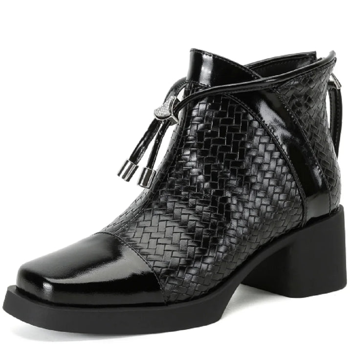 Isaura Woven Ankle Boot