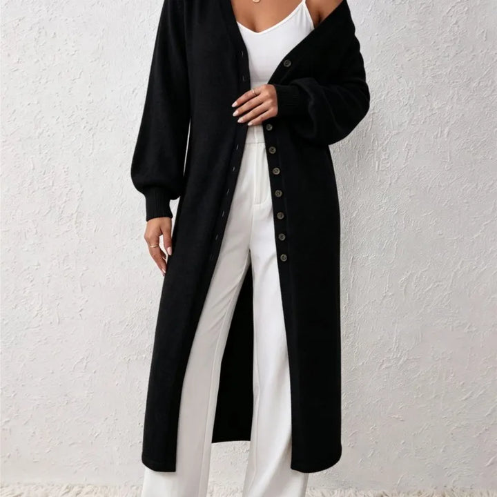 Idris Long Ribbed Cardigan