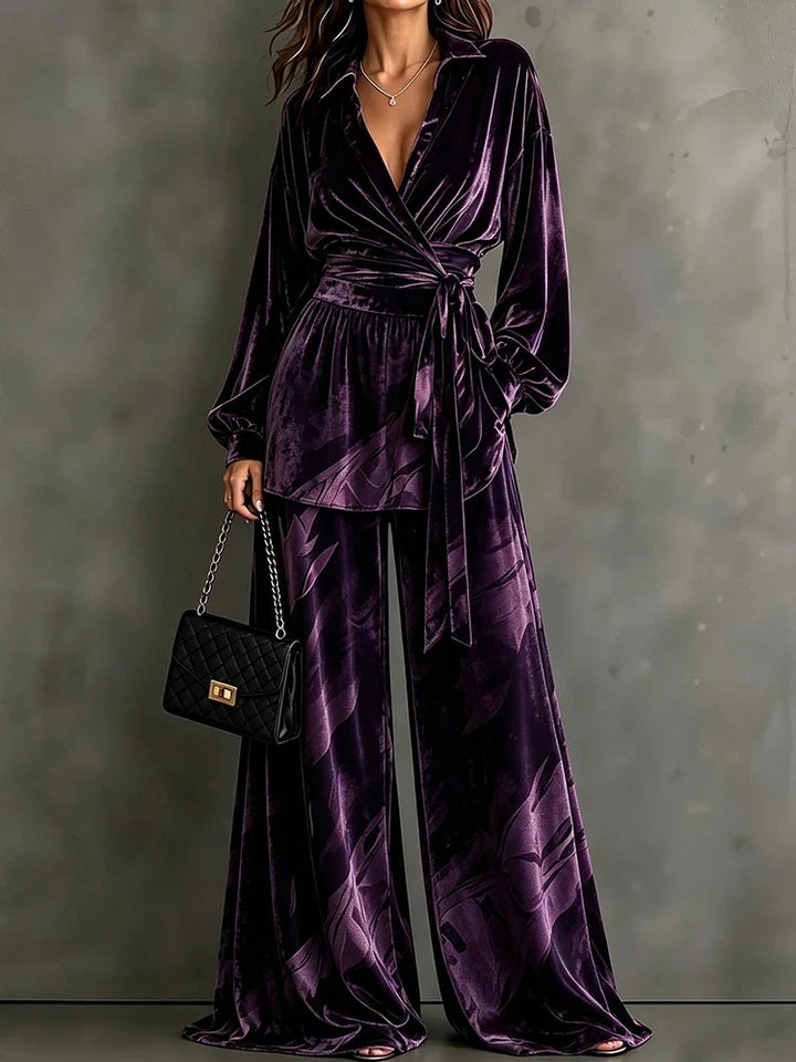Oriella Velvet Wrap Front Set