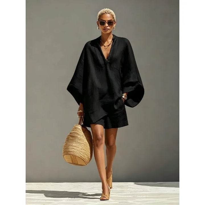 Luvien Batwing Sleeve Matching Set