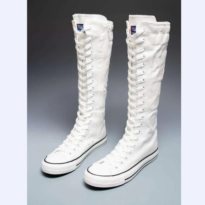Bianca Lace Up Knee Boots