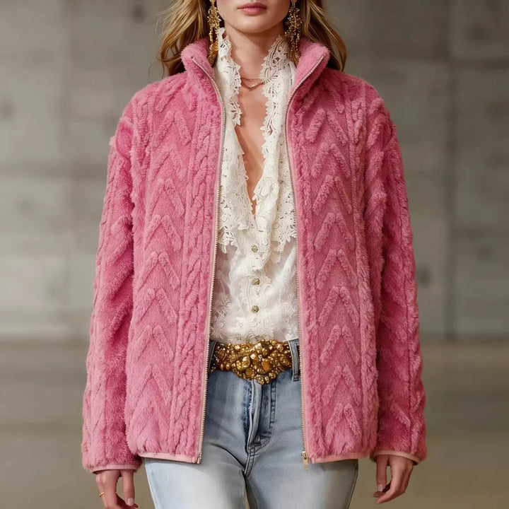Rosalyn Textured Fleece Jacket