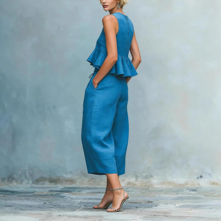 Katana Ruffle Crop Top Set