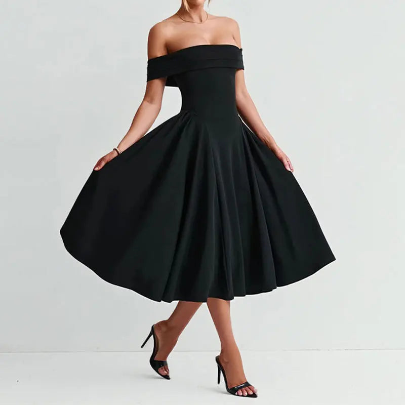 Lavenor Off Shoulder Wedding Guest Dress