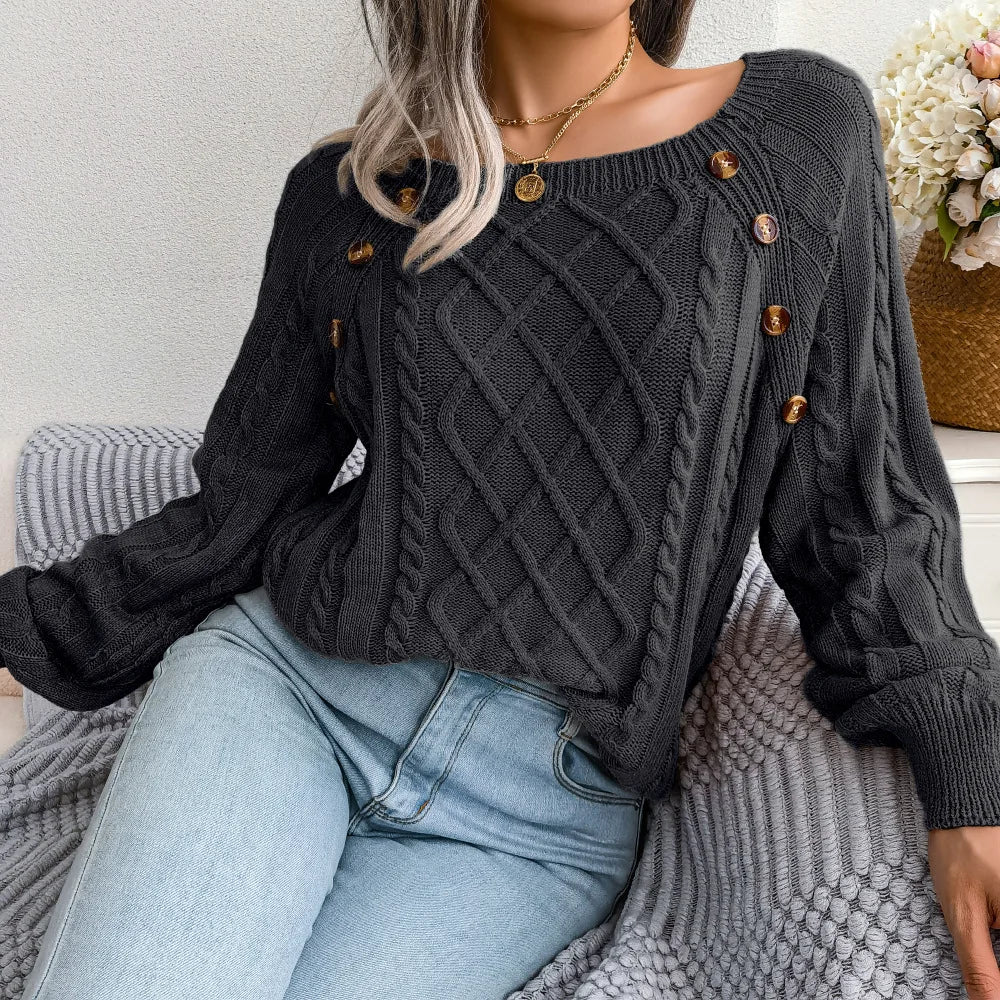 Talia Square Neck Sweater