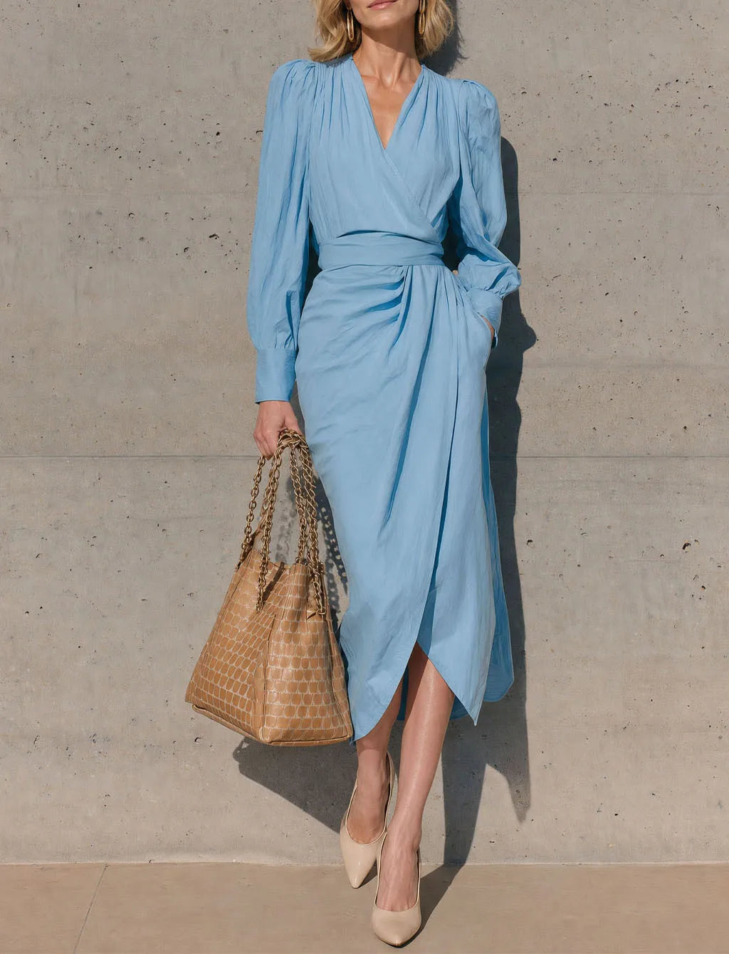 Talia Wrap Waist Dress