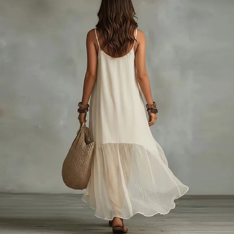 Beth Flowy Ruffle Maxi Dress
