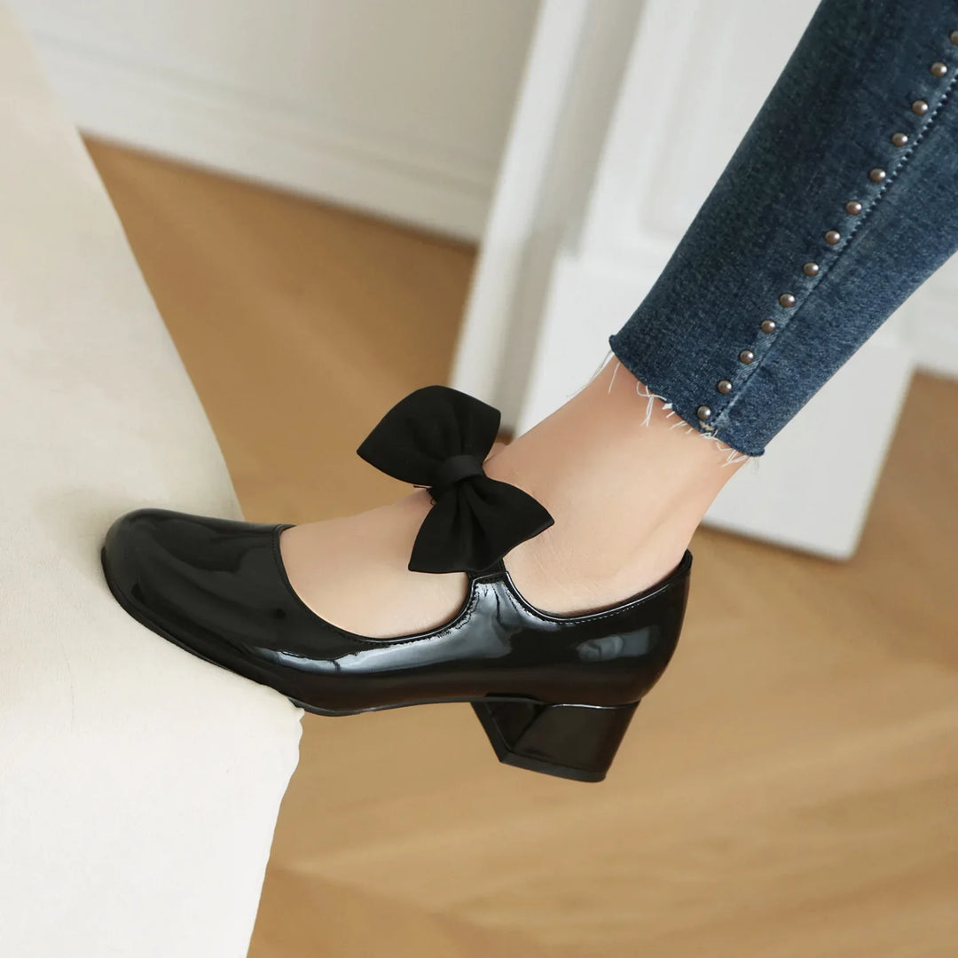 Daphne Bow Mary Jane Pumps