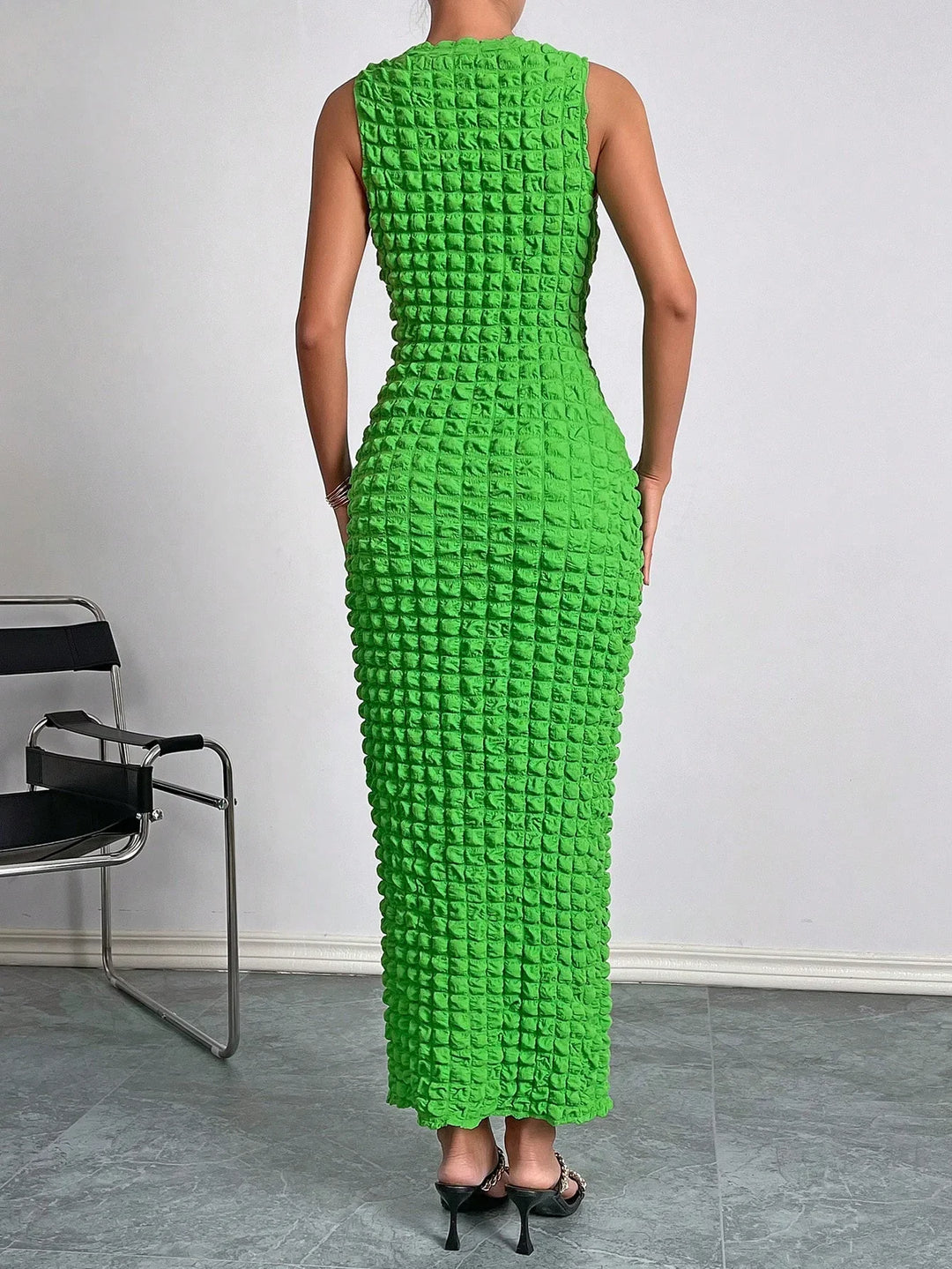 Sansa Textured Sleeveless Maxi Dress