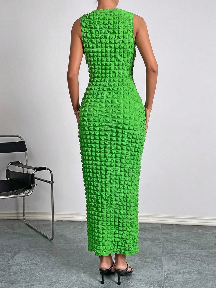 Sansa Textured Sleeveless Maxi Dress
