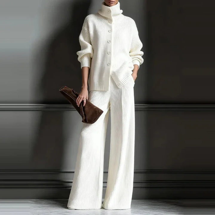 Leena Classic Ribbed Matching Set