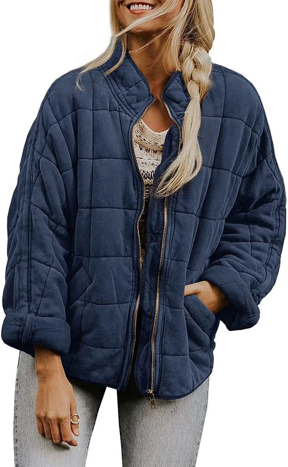 Marchetti Quilted Bomber Jacket