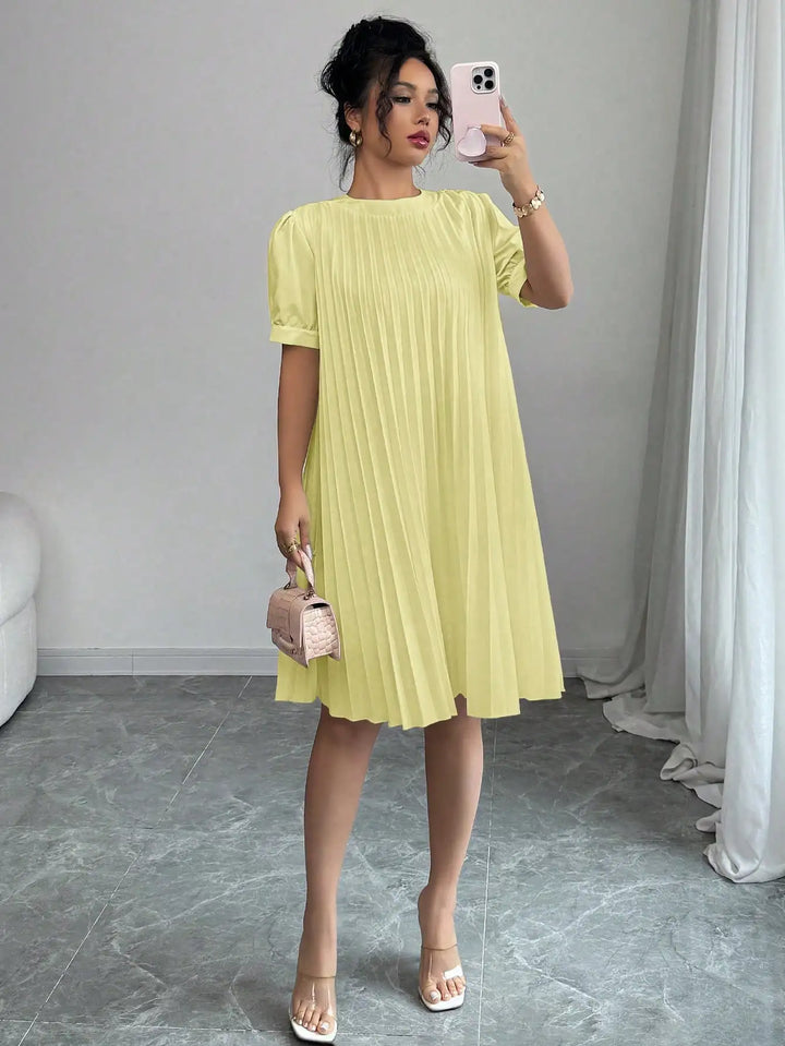 Cindy Pleated Midi Dress