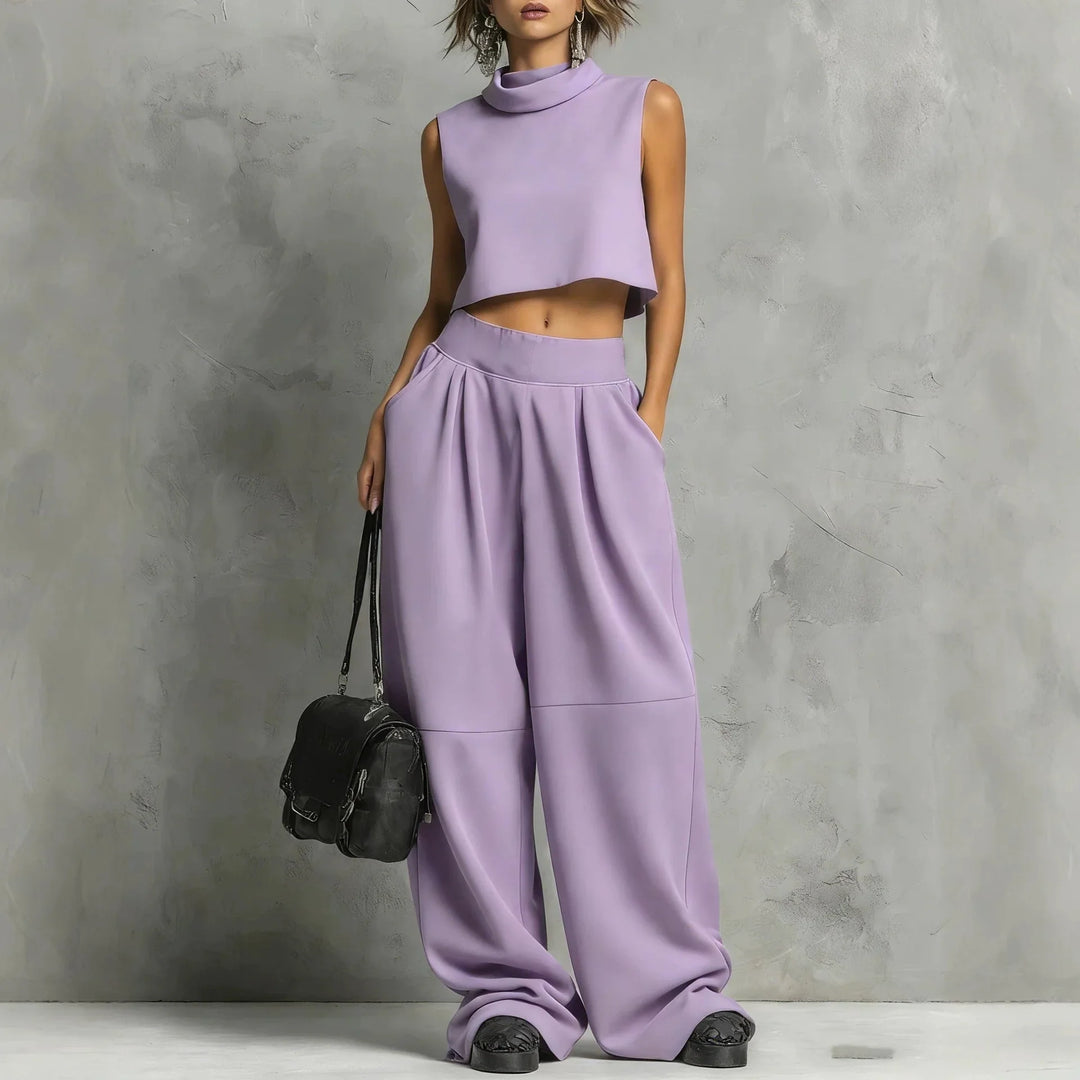 Valentina Crop Top & Trouser Set