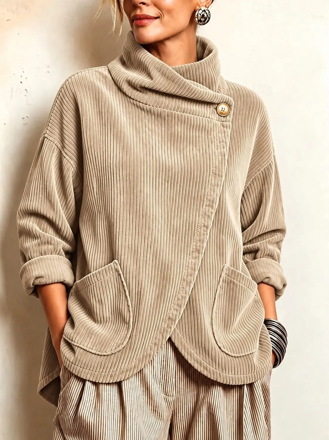 Adriane Wrap Front Jacket