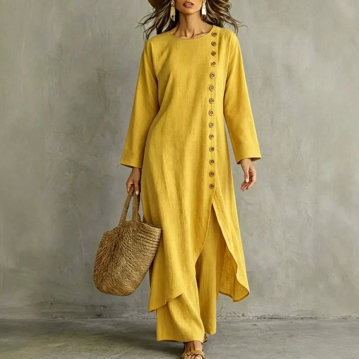 Verity Asymmetric Button Placket Set