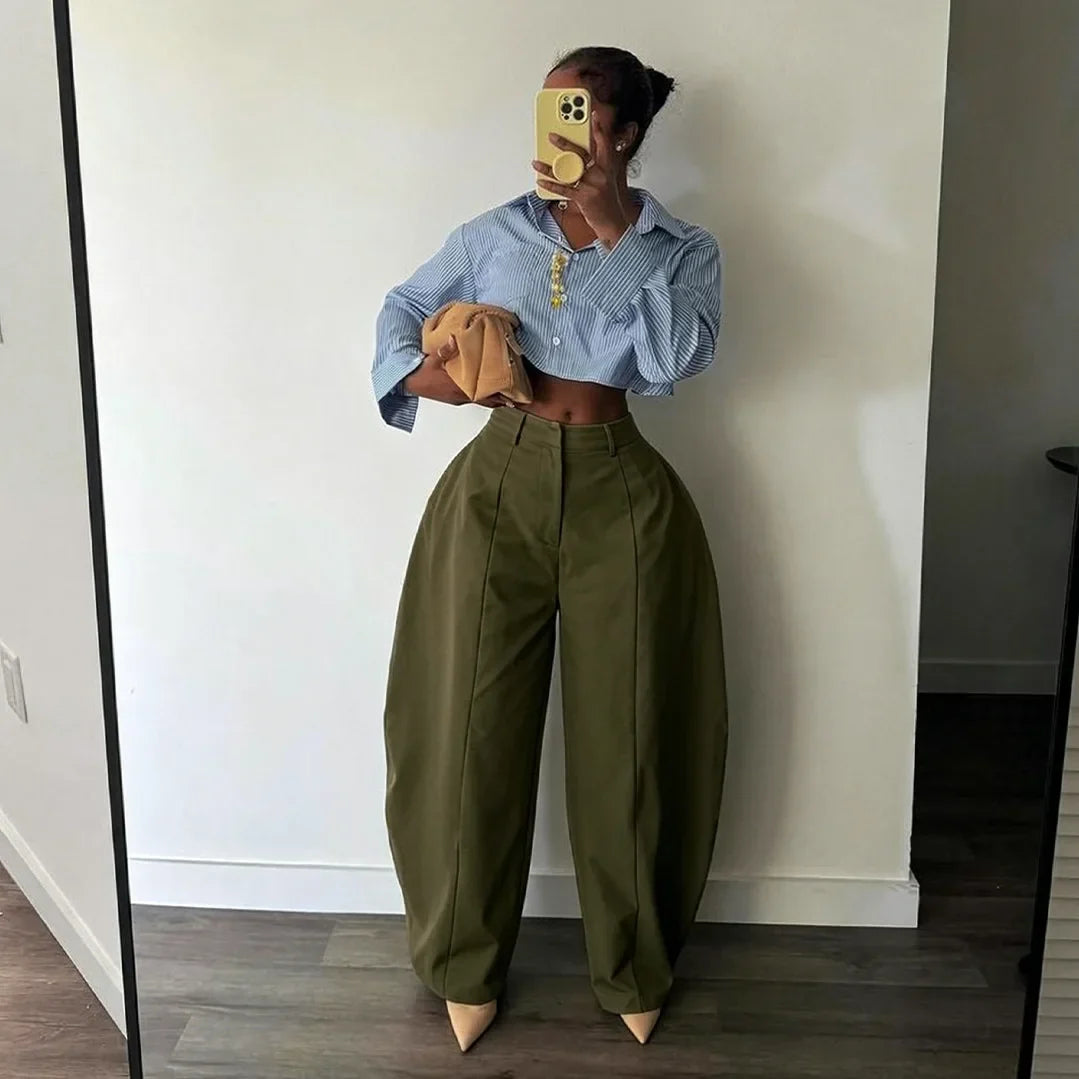 Shannon Barrel Leg Trousers